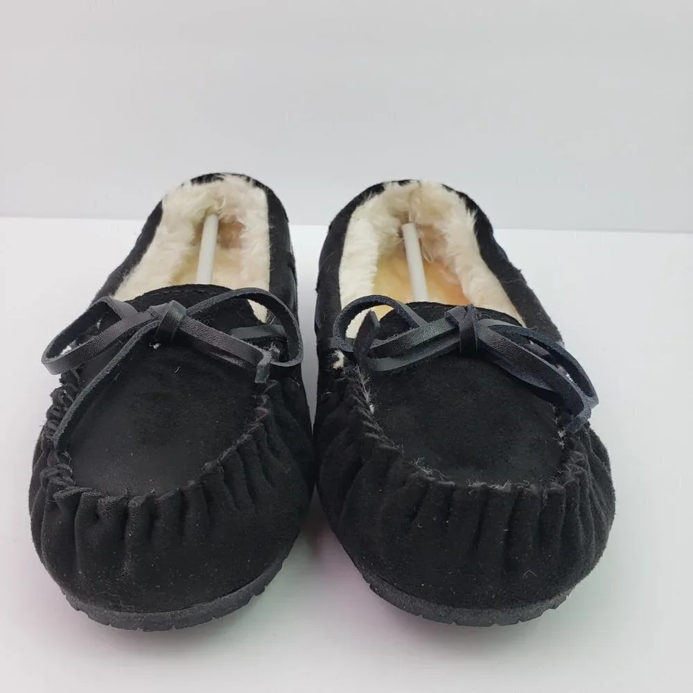 NEW Dream Pairs Eesohbet Toddler Size 13 Black Slip On Comfort Moccasin Slippers